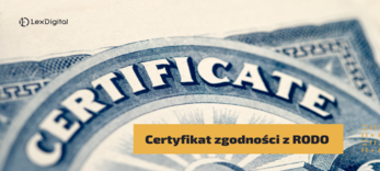 Certyfikat zgodności z RODO